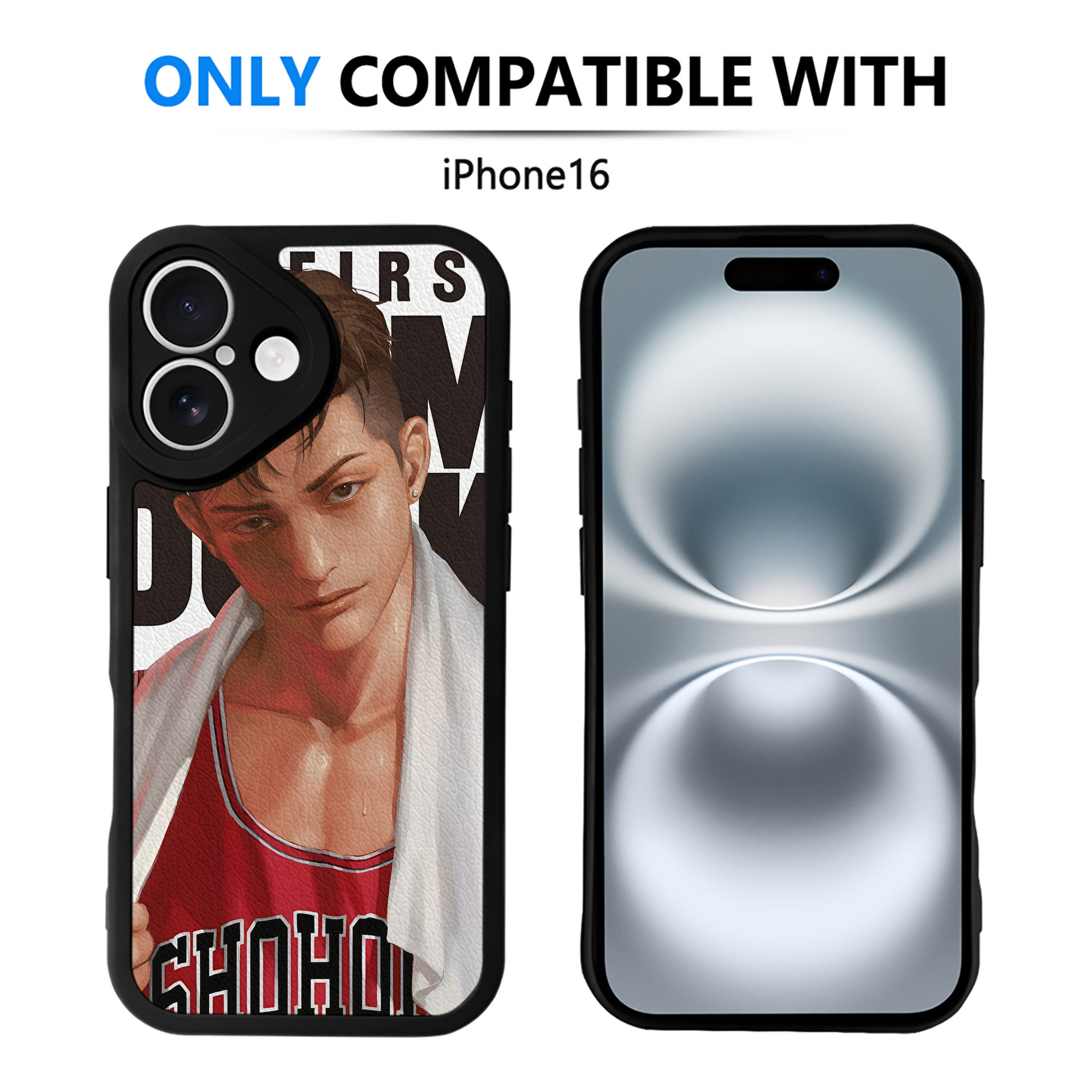 （画像用） SLAM DUNK／スラムダンク 【iPhone 16シリーズ対応】シリコンスマホケース（レザー調） 材質：シリコン